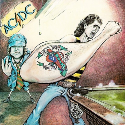 AC/DC – Dirty Deeds Done Dirt Cheap vinyl cover