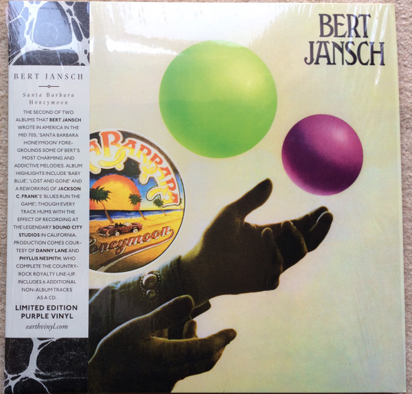 Bert Jansch – Santa Barbara Honeymoon vinyl cover