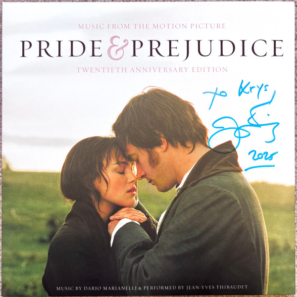 Dario Marianelli, Jean-Yves Thibaudet – Pride & Prejudice (Music From The Motion Picture) (Twentieth Anniversary Edition) vinyl cover