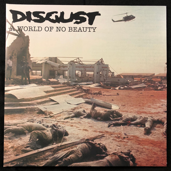 Disgust – A World Of No Beauty + Thrown Into Oblivion vinyl cover