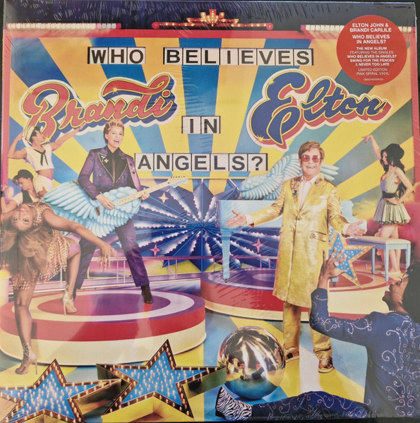Elton John & Brandi Carlile – Who Believes In Angels? vinyl cover