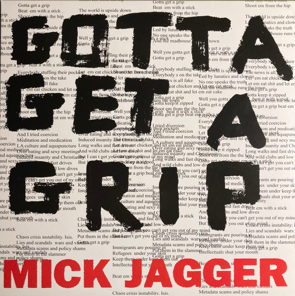 Mick Jagger – Gotta Get A Grip / England Lost vinyl cover