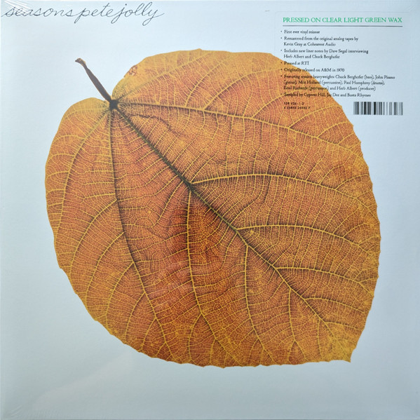 Pete Jolly – Seasons vinyl cover
