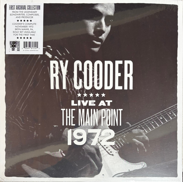 Ry Cooder – Live At The Main Point 1972 vinyl cover
