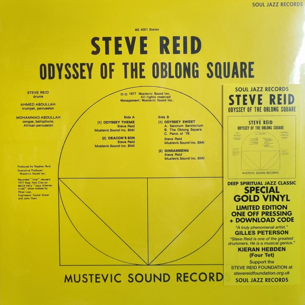 Steve Reid – Odyssey Of The Oblong Square vinyl cover