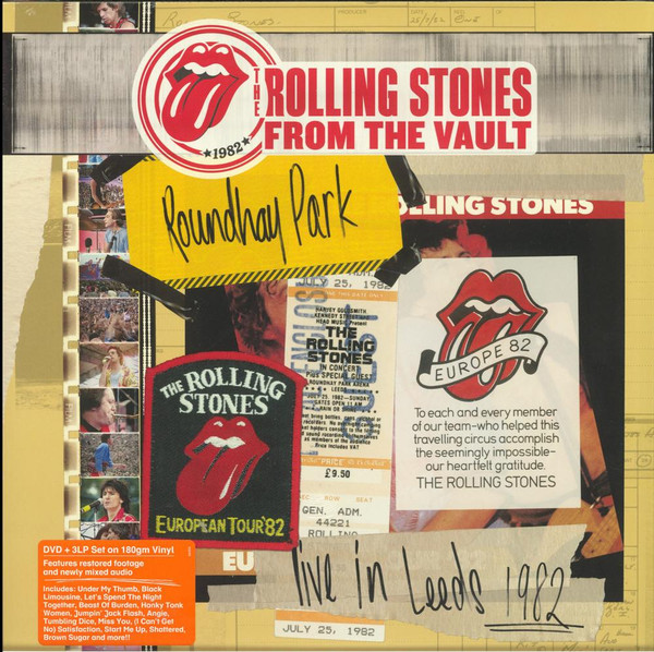 The Rolling Stones – Live In Leeds 1982 vinyl cover